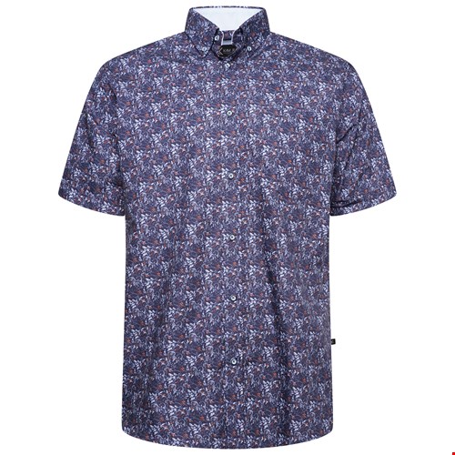 KAM Premium Floral Print S/S Shirt
